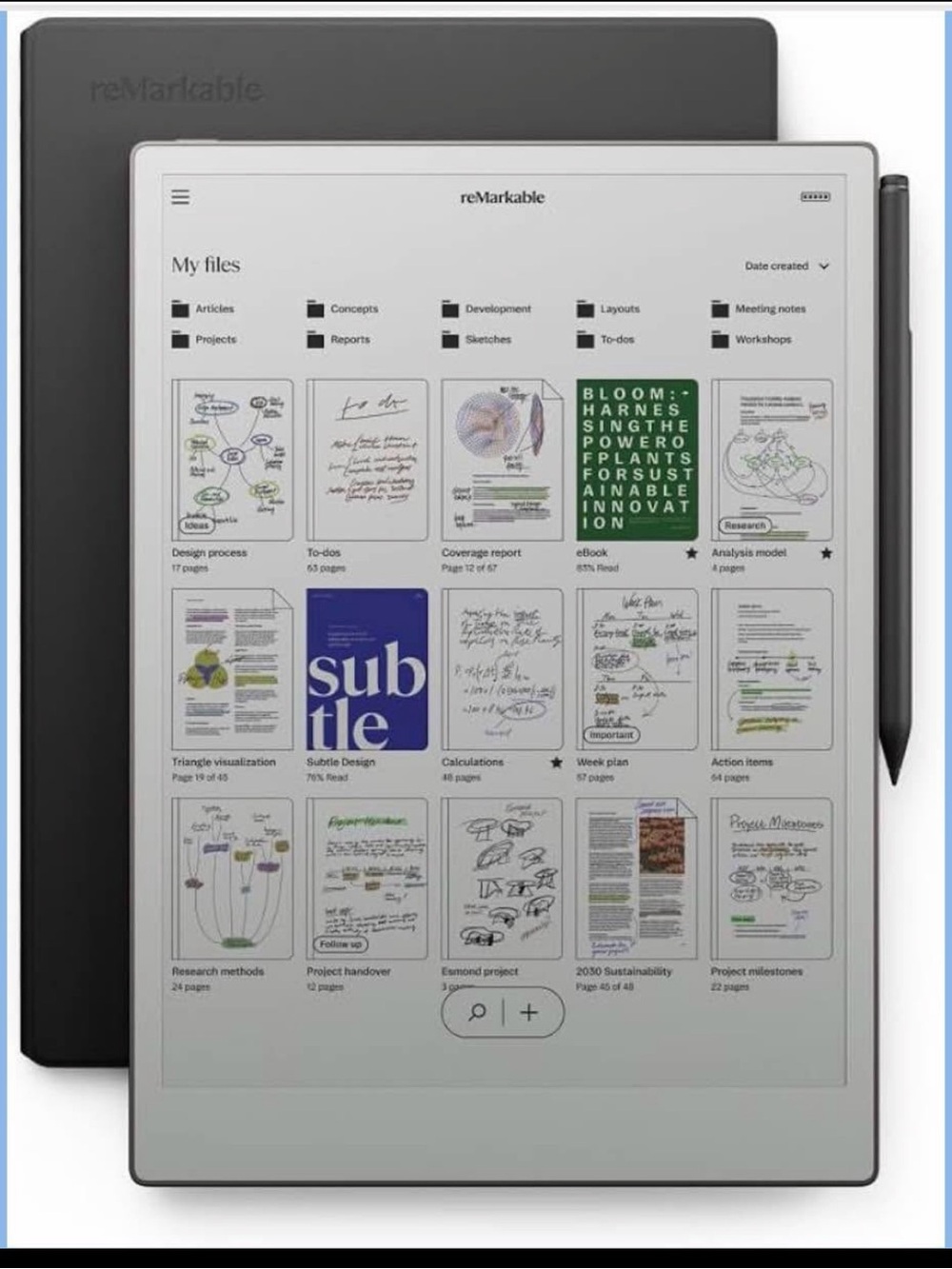 2 Digital Paper Tablet - Black